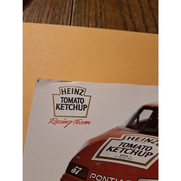 Vintage Hutt Strickland Heinz 57 Pontiac NASCAR Driver Card Vintage Racing Promo - Picture 2 of 4